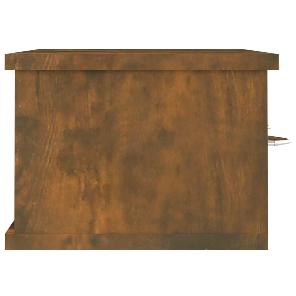 vidaXL Nástěnná skříňka kouřový dub 60 x 26 x 18,5 cm kompozitní dřevo