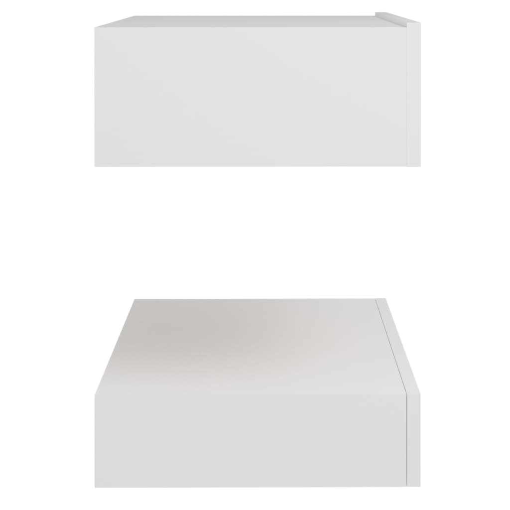 vidaXL LED noční stolky 2 ks bílé 60 x 35 cm kompozitní dřevo