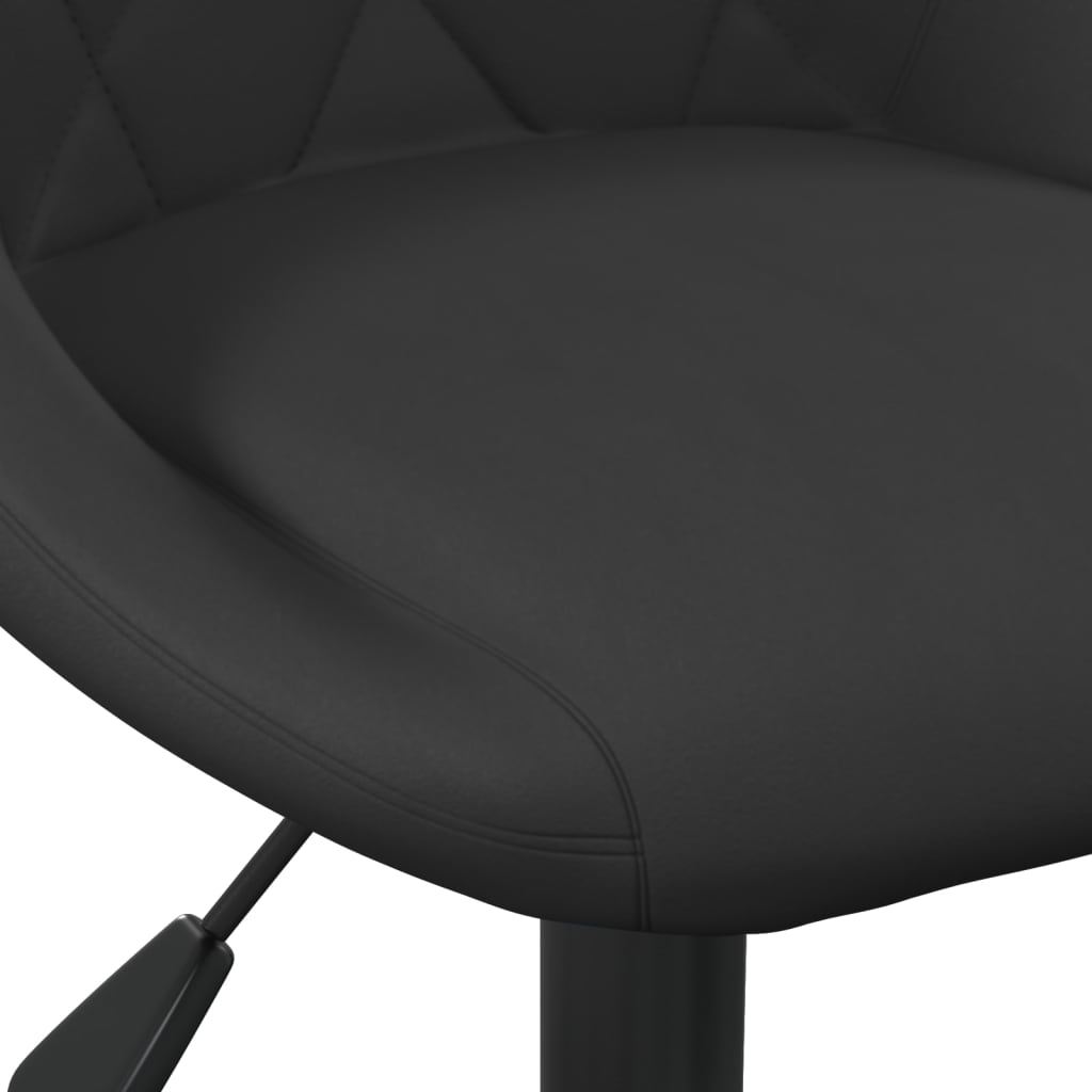 vidaXL Otočné jídelní židle 6 ks černé samet