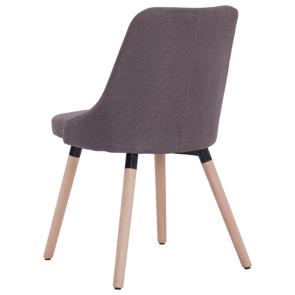 vidaXL Jídelní židle 2 ks taupe textil
