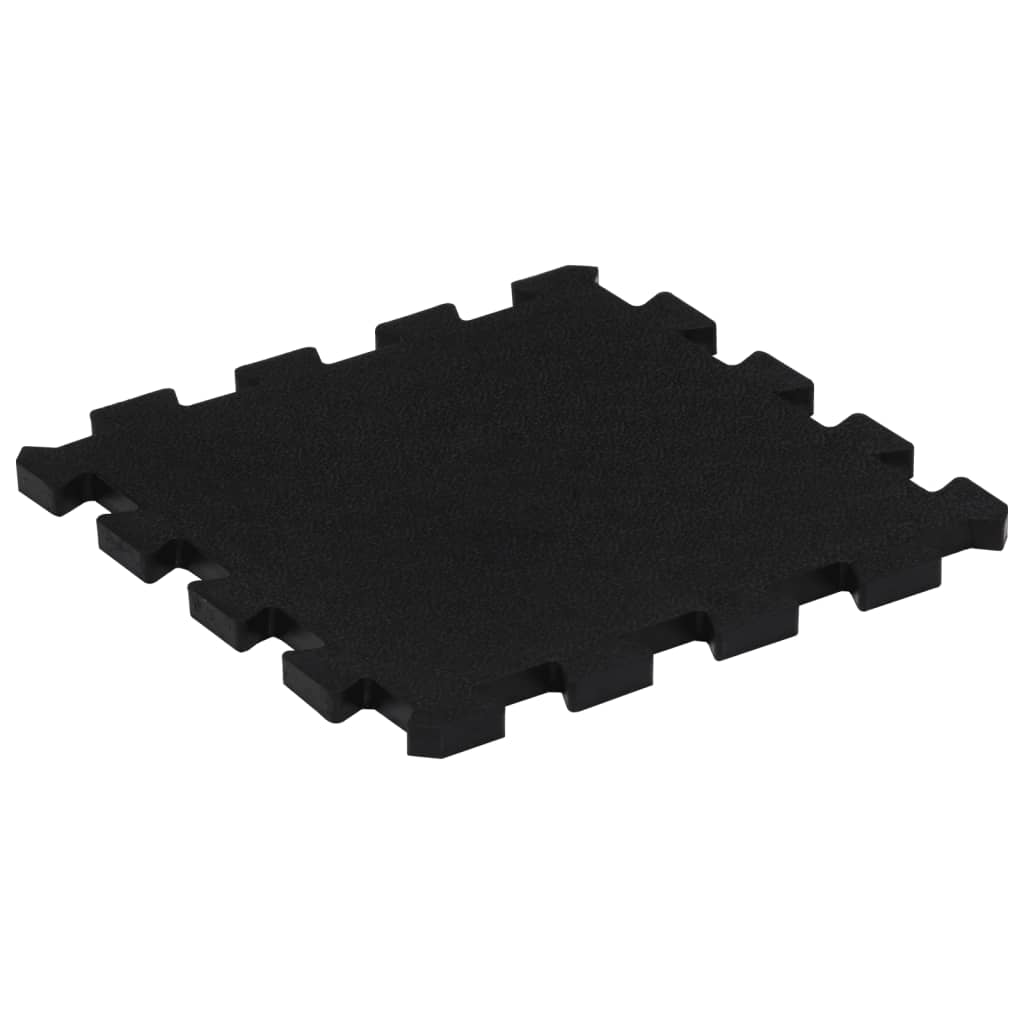 vidaXL Gumové podlahové dlaždice 16 ks černé 16 mm 30 x 30 cm