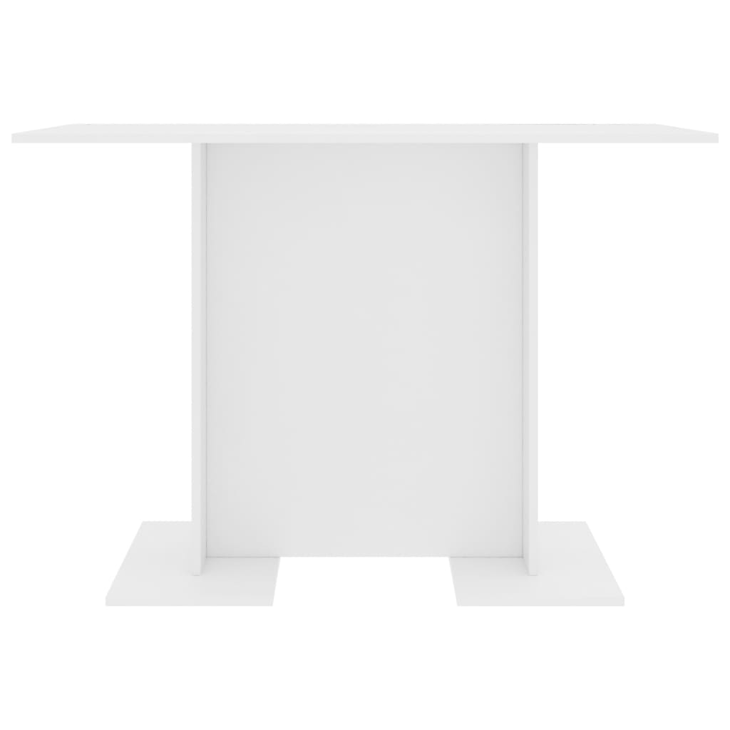 vidaXL Jídelní stůl bílý 110 x 60 x 75 cm dřevotříska