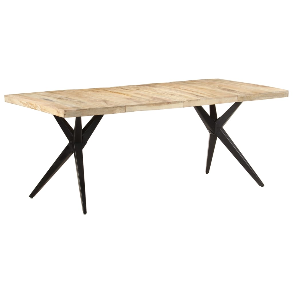 vidaXL Jídelní stůl 200 x 90 x 76 cm hrubé mangovníkové dřevo