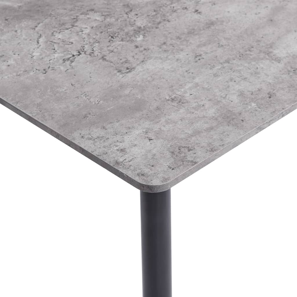 vidaXL Jídelní stůl šedý 140 x 70 x 75 cm MDF