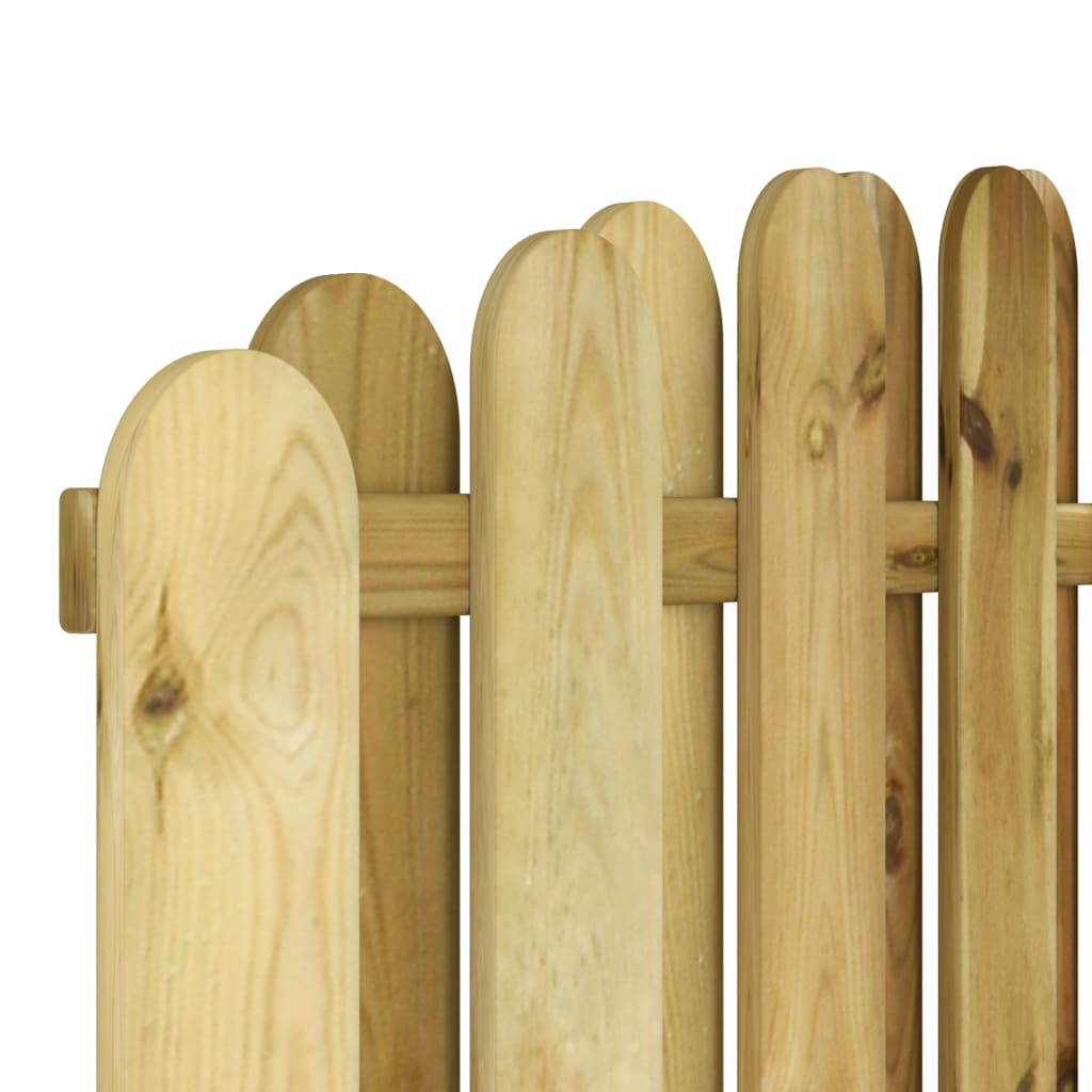 vidaXL Plotový dílec impregnované borové dřevo 180 x (165–180) cm