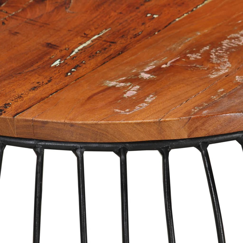 vidaXL Konferenční stolek Ø 68 cm masivní recyklované dřevo