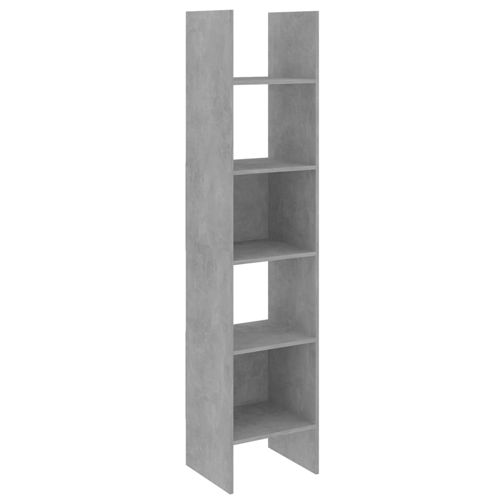 vidaXL 4dílný set skříněk na knihy betonově šedý dřevotříska