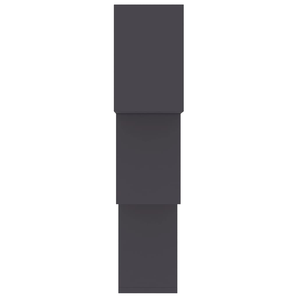 vidaXL Nástěnné police kostka šedé 68x15x68 cm dřevotříska