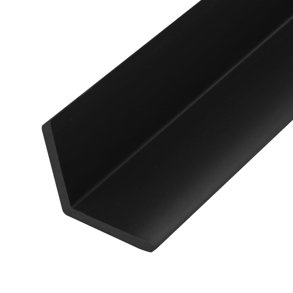 vidaXL Terasové rohové lišty 5 ks WPC 170 cm černé