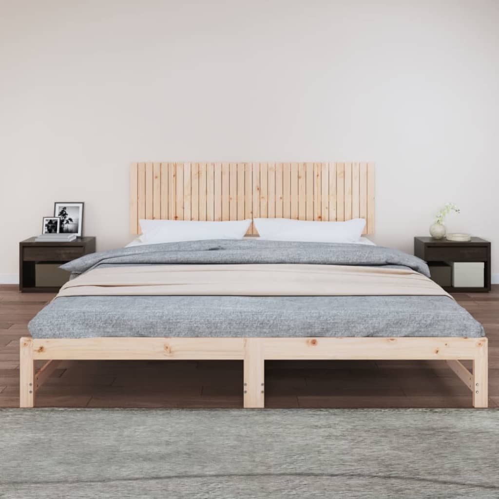 vidaXL Nástěnné čelo postele 204 x 3 x 60 cm masivní borové dřevo