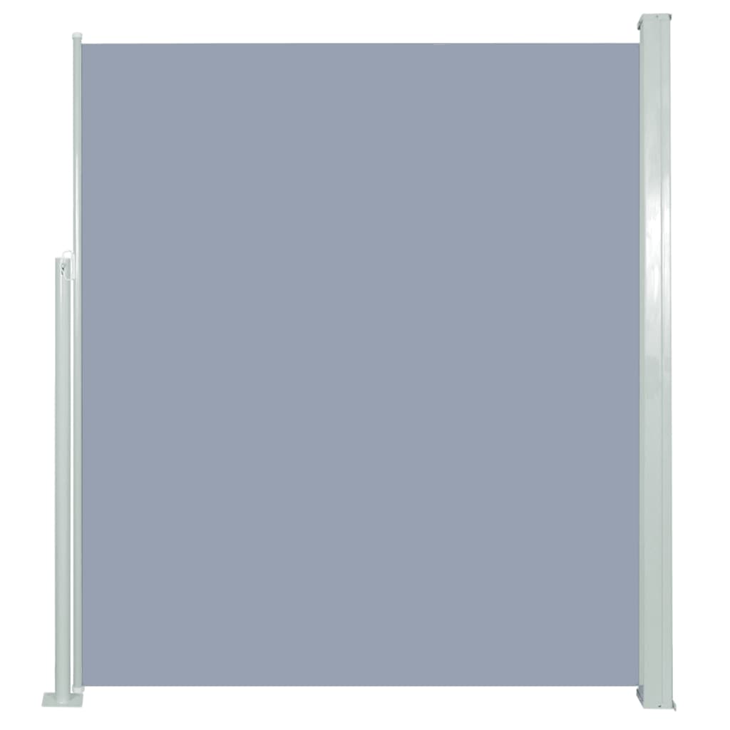 vidaXL Zatahovací boční markýza 160 x 300 cm šedá