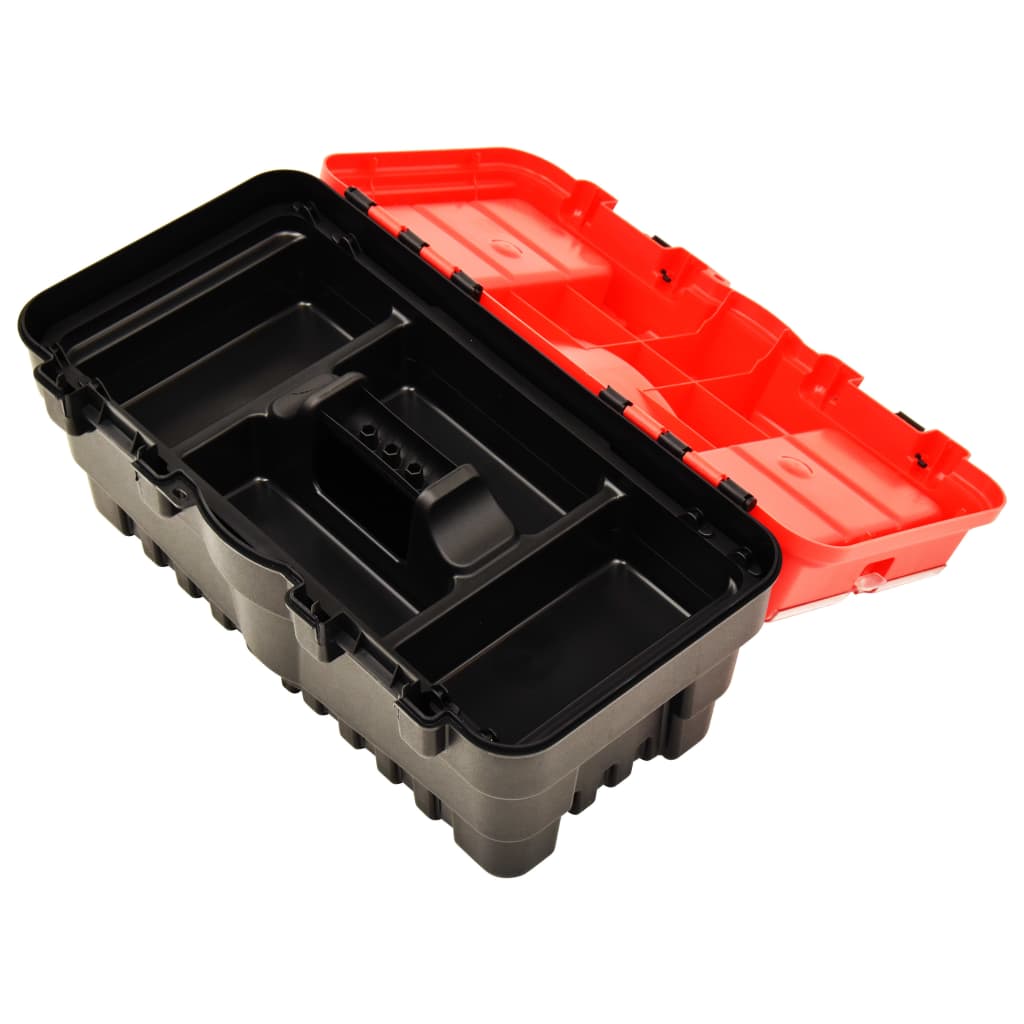 vidaXL Box na nářadí plast 462 x 256 x 242 mm červený