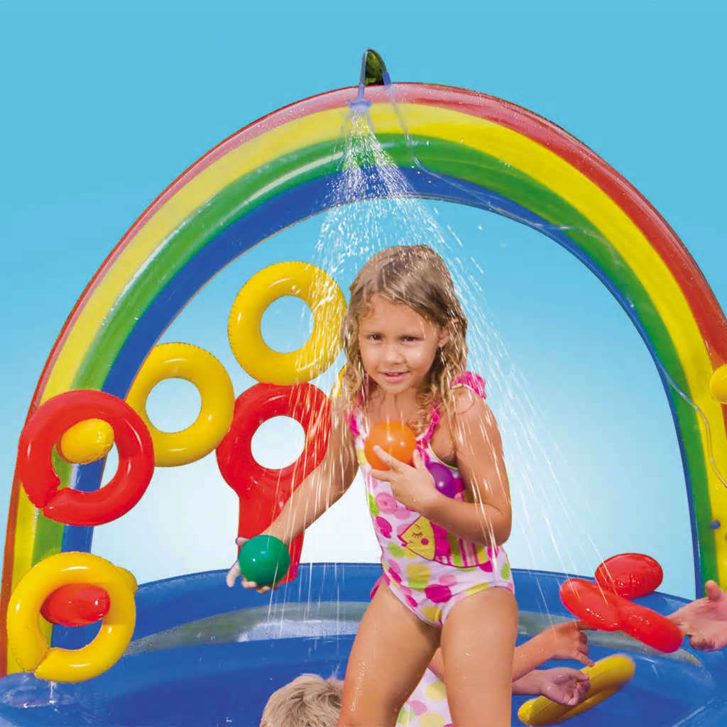 Intex Nafukovací bazén Rainbow Ring Play Center 297x193x135 cm 57453NP